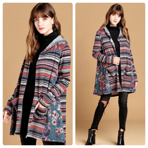 ❤️brushed hacci hooded cardigan - Picture 7 of 8